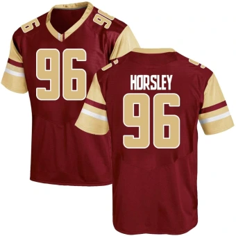 Men's Boston College Eagles Cam Horsley Maroon Team Color Jersey - Game