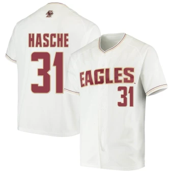 Men's Boston College Eagles Gavin Hasche Performance Baseball Jersey - Replica White