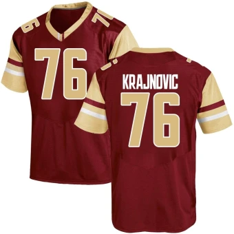 Men's Boston College Eagles Ilija Krajnovic Maroon Team Color Jersey - Game