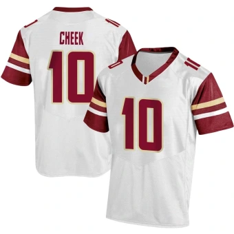 Men's Boston College Eagles Jalen Cheek Football Jersey - Replica White