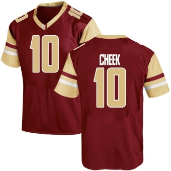 Men's Boston College Eagles Jalen Cheek Maroon Team Color Jersey - Game