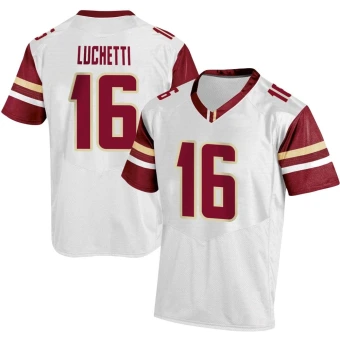 Men's Boston College Eagles Joey Luchetti Football Jersey - Replica White