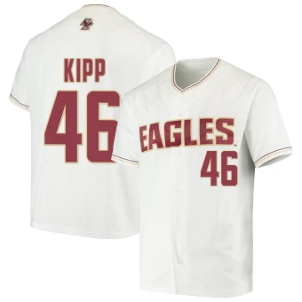 Men's Boston College Eagles Kyle Kipp Performance Baseball Jersey - Replica White