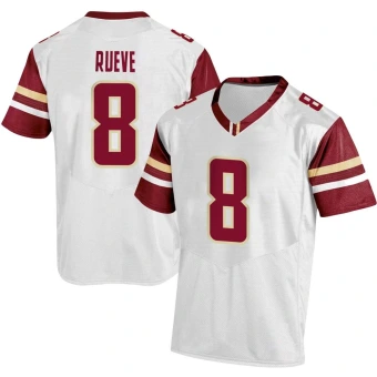 Men's Boston College Eagles Matthew Rueve Football Jersey - Replica White