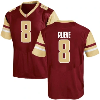 Men's Boston College Eagles Matthew Rueve Maroon Team Color Jersey - Game