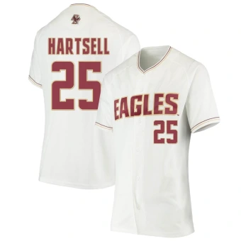 Women's Boston College Eagles Austin Hartsell Performance Baseball Jersey - Replica White