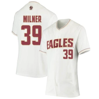 Women's Boston College Eagles Beck Milner Performance Baseball Jersey - Replica White