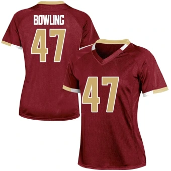 Women's Boston College Eagles Caden Bowling Maroon Team Color Jersey - Game