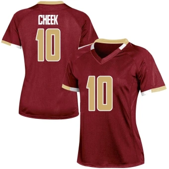 Women's Boston College Eagles Jalen Cheek Maroon Team Color Jersey - Game