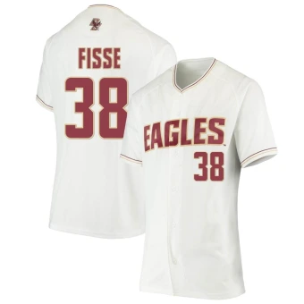 Women's Boston College Eagles Jordan Fisse Performance Baseball Jersey - Replica White