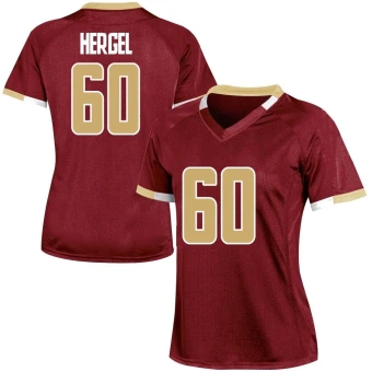 Women's Boston College Eagles Kyle Hergel Maroon Team Color Jersey - Game