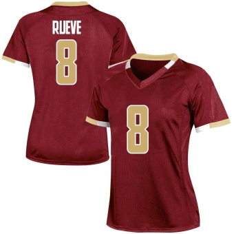 Women's Boston College Eagles Matthew Rueve Maroon Team Color Jersey - Game