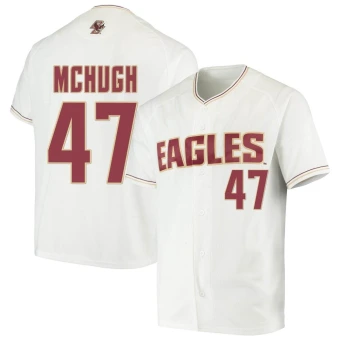 Youth Boston College Eagles Nate McHugh Performance Baseball Jersey - Replica White